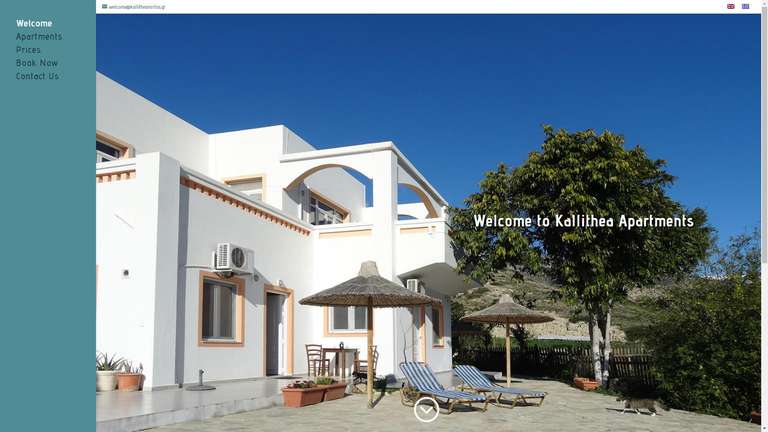 screenshot Kallithea Mirtos website