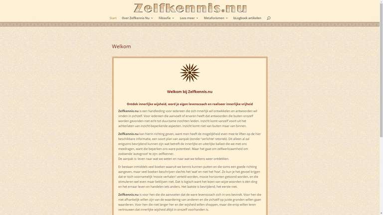 screenshot Zelfkennis website